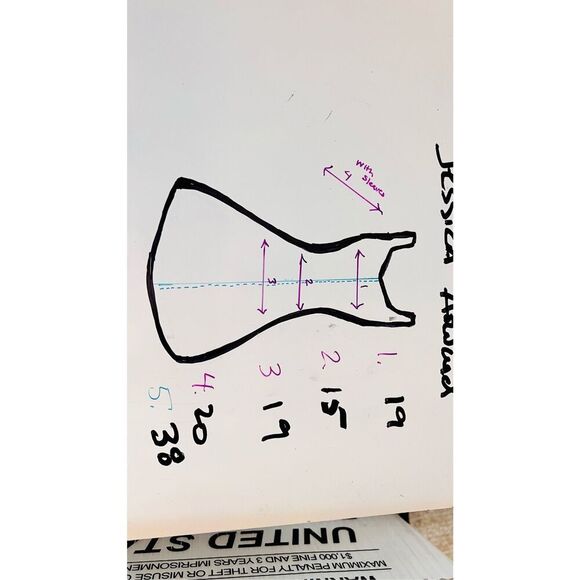 Jessica Howard  3/4 sleeve dress , low v- beck in back - Picture 11 of 11